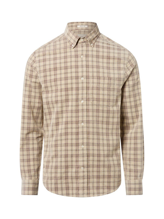 Gant Cordhemd Herren Regular Fit Baumwolle kariert