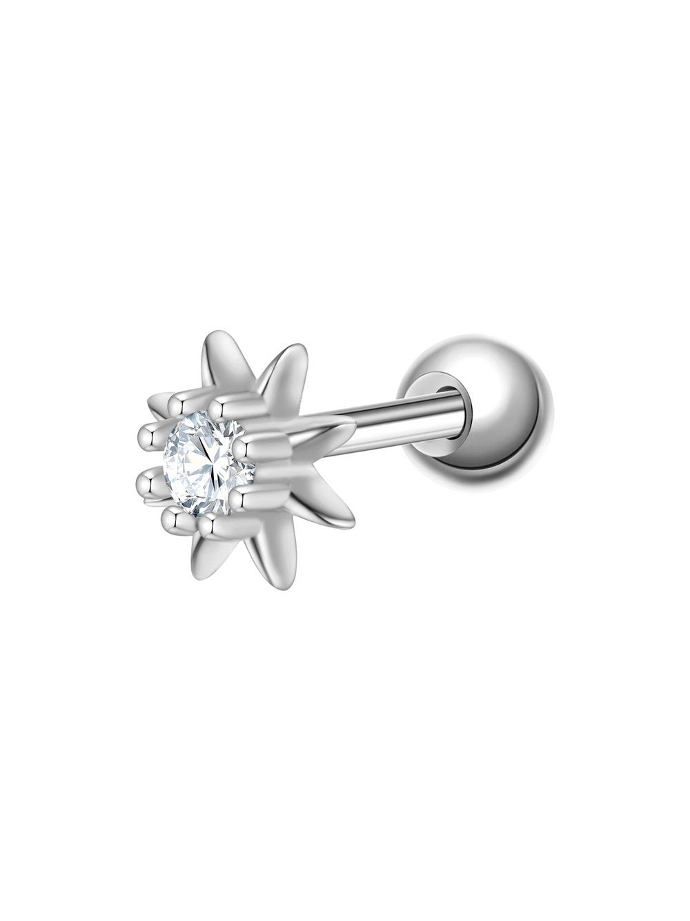Glanzstücke München Silberpiercing -Blume Damen Sterlingsilber