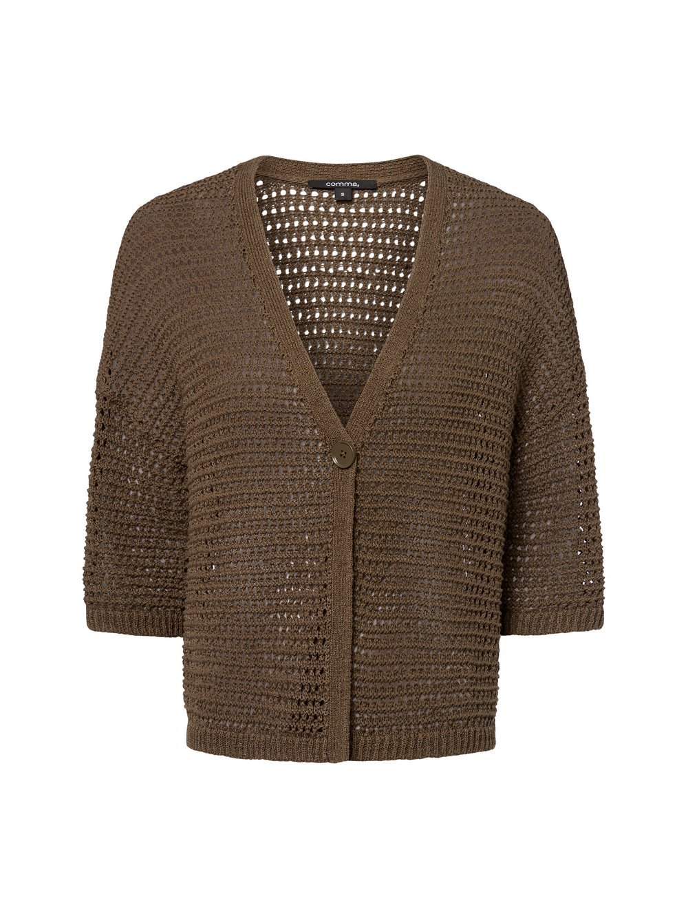 comma Strickjacke Damen Baumwolle strukturiert