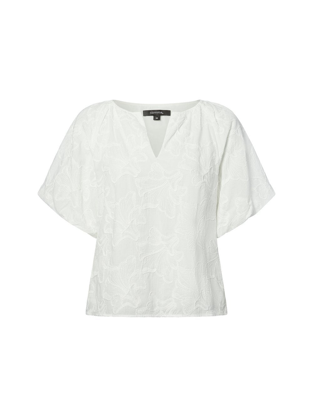 comma Sommerbluse Damen Baumwolle strukturiert