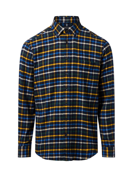 Andrew James Flanell-Hemd Herren Regular Fit Baumwolle kariert