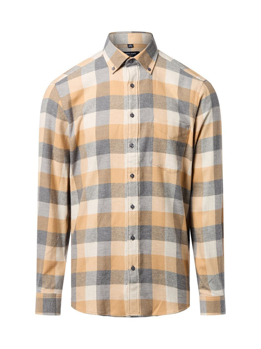 Andrew James Flanellhemd Herren Regular Fit Baumwolle kariert