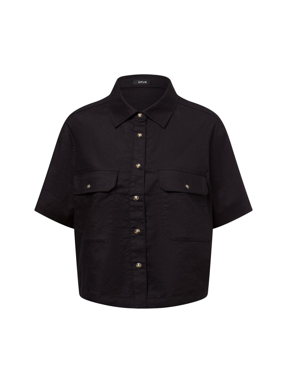 Opus Hemdbluse mit Leinenanteil Damen Baumwolle