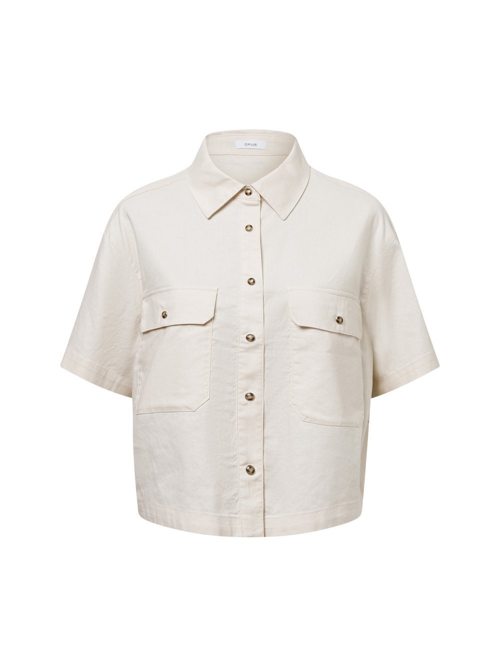 Opus Hemdbluse mit Leinenanteil Damen Baumwolle