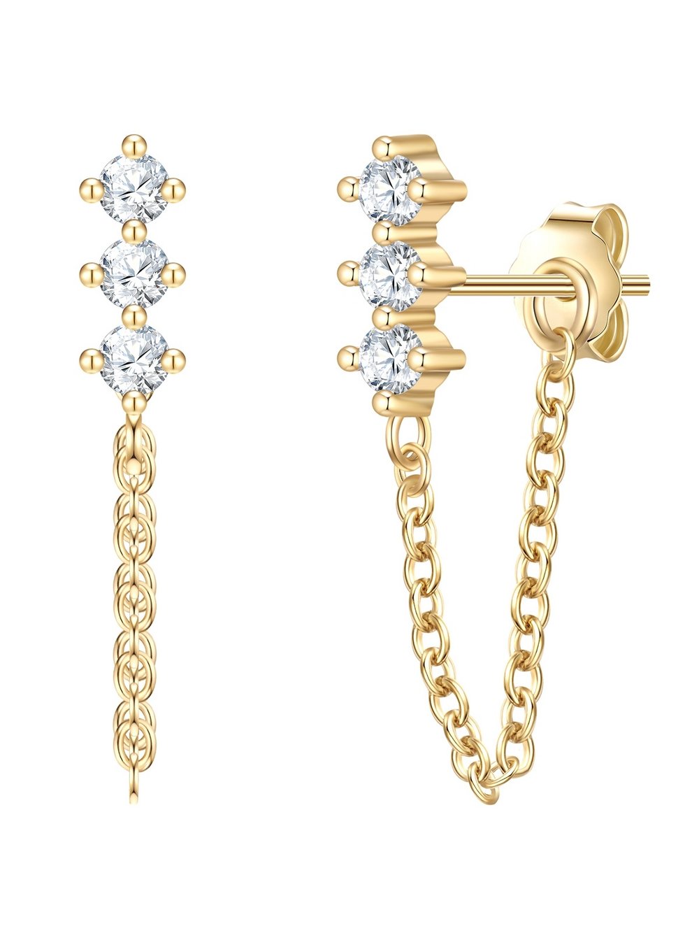 Glanzstücke München Ohrstecker Damen Sterlingsilber