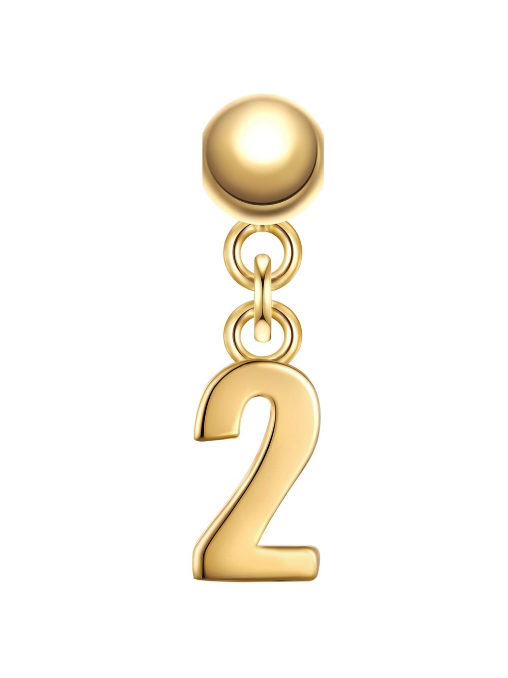 Glanzstücke München Charm-Ziffer 2 Damen Sterlingsilber