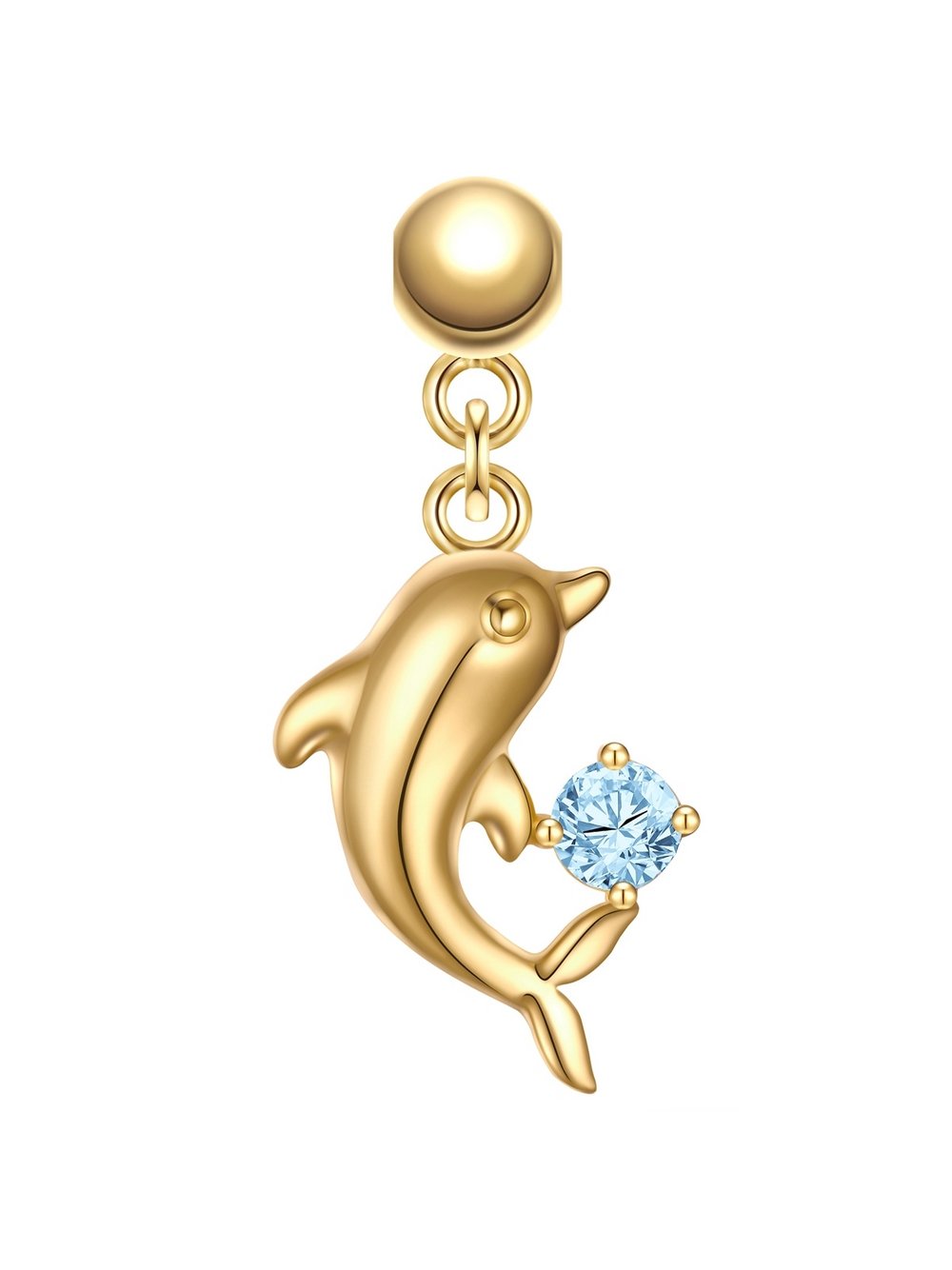 Glanzstücke München Charm-Delfin Damen Sterlingsilber