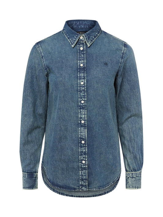 Lauren Ralph Lauren Jeansbluse Damen Baumwolle