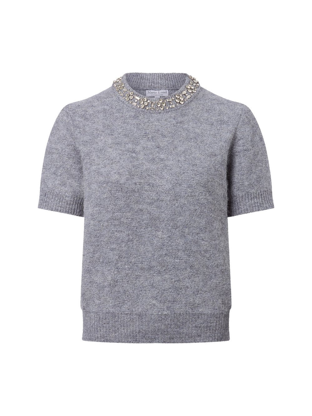 Marie Lund Strickpullover mit Alpakaanteil Damen meliert