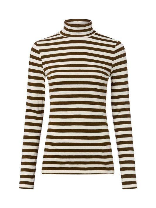 Marc O'Polo Denim Rollkragenshirt Damen Baumwolle gestreift