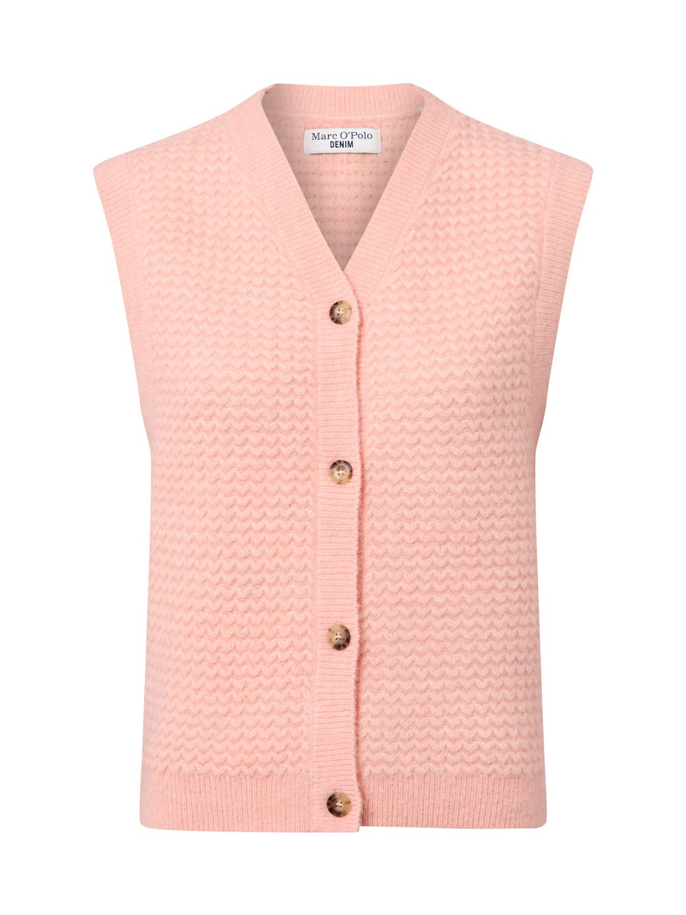 Marc O'Polo Denim Strickweste mit Schurwolle und Alpaka Damen meliert