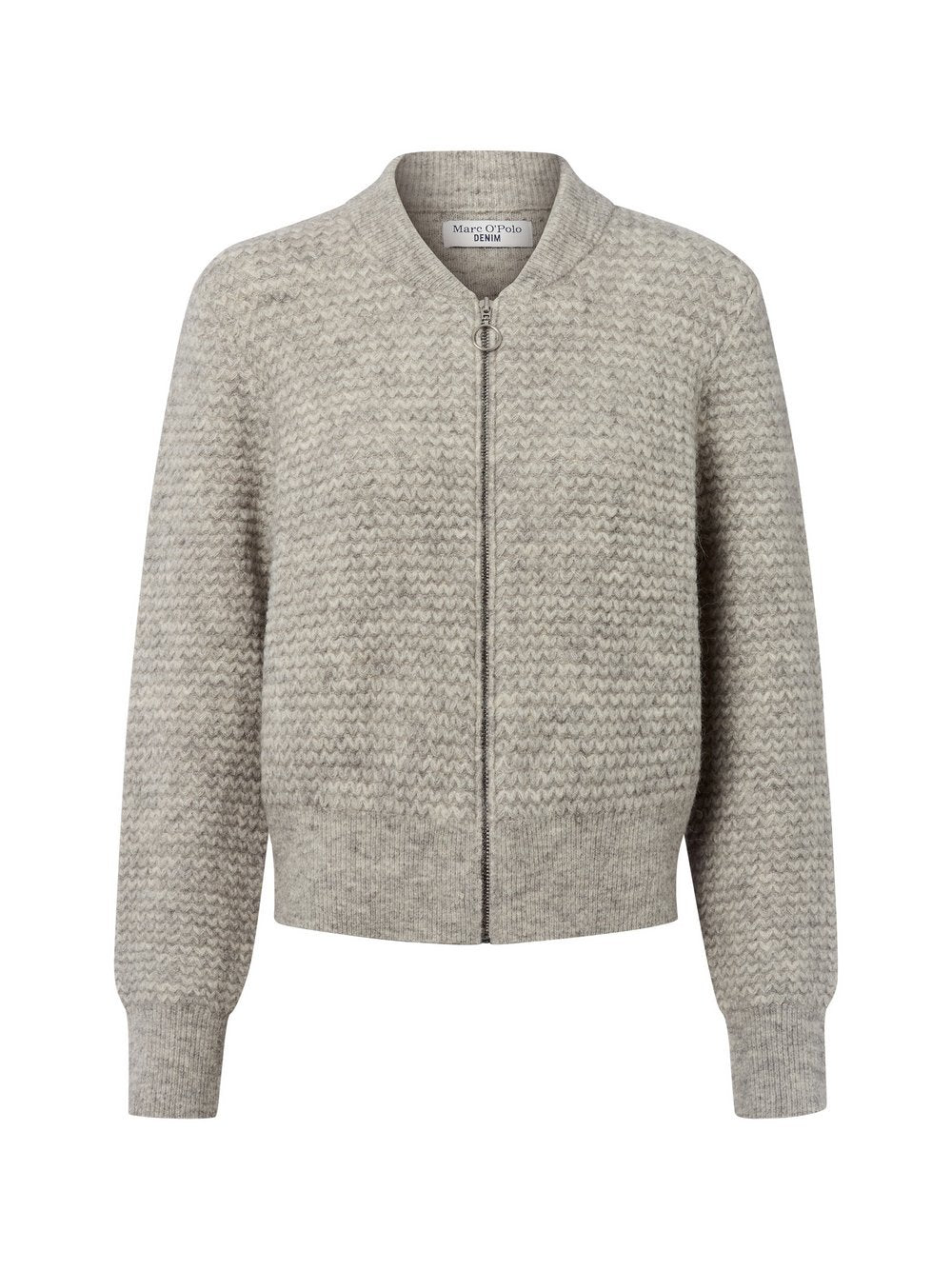 Marc O'Polo Denim Strickjacke mit Alpaka-Anteil Damen Grobstrick meliert