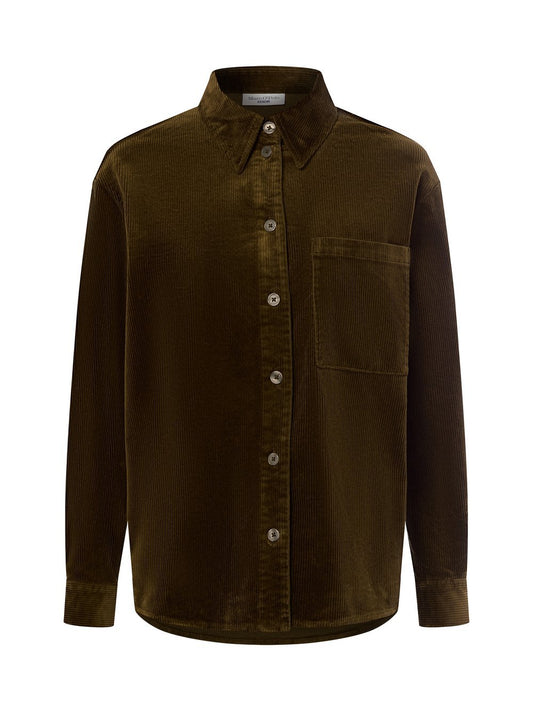 Marc O'Polo Denim Cord-Hemdbluse Damen Baumwolle