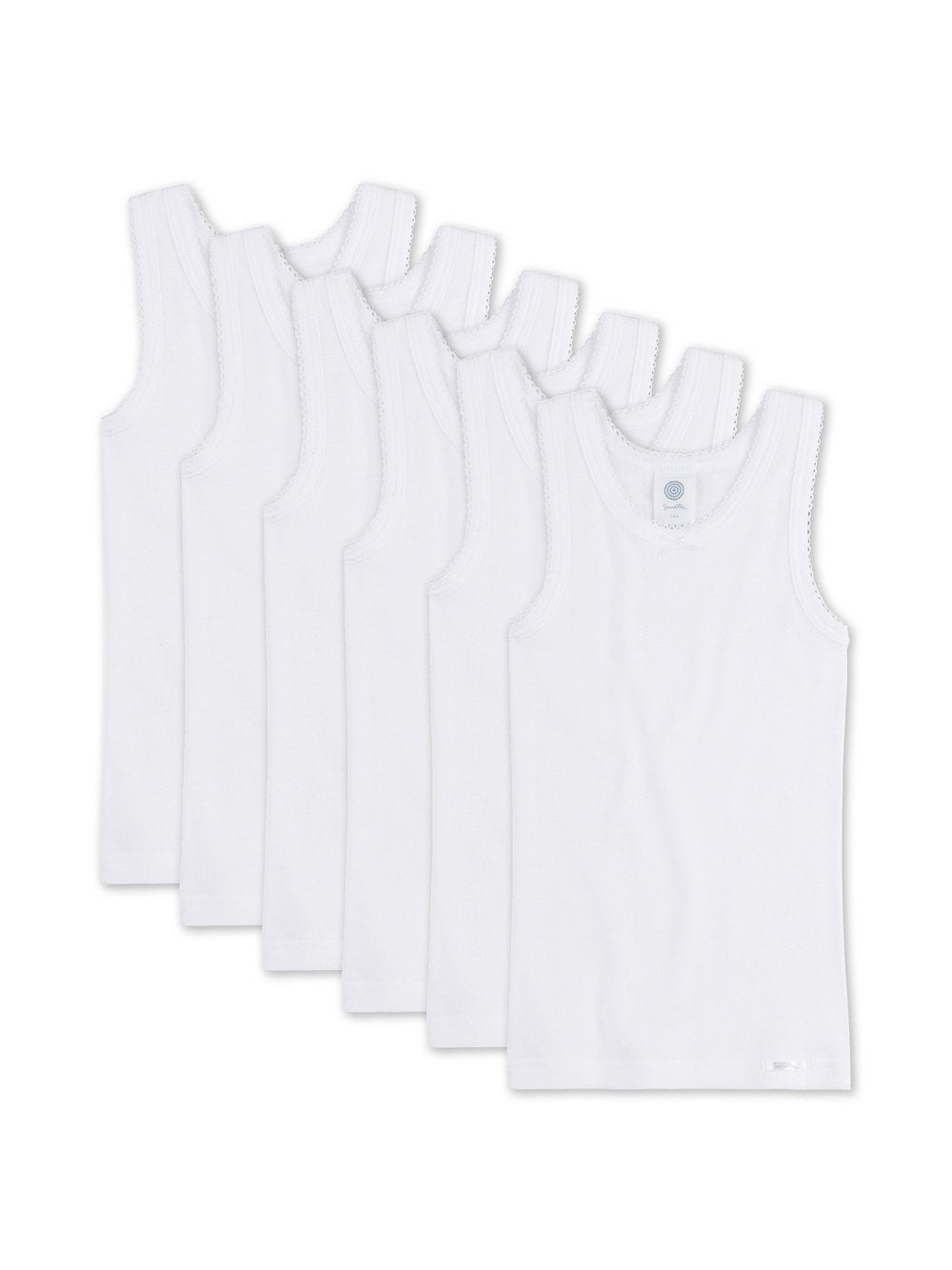 Sanetta Unterhemd 6er Pack Mädchen Baumwolle