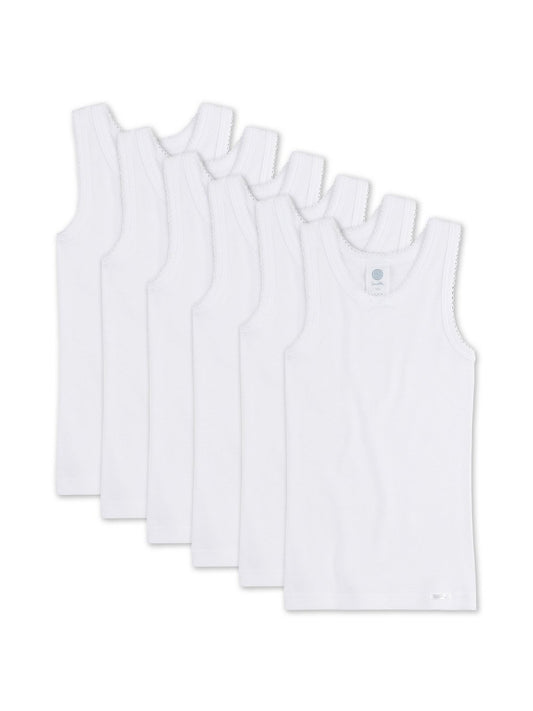 Sanetta Unterhemd 6er Pack Mädchen Baumwolle