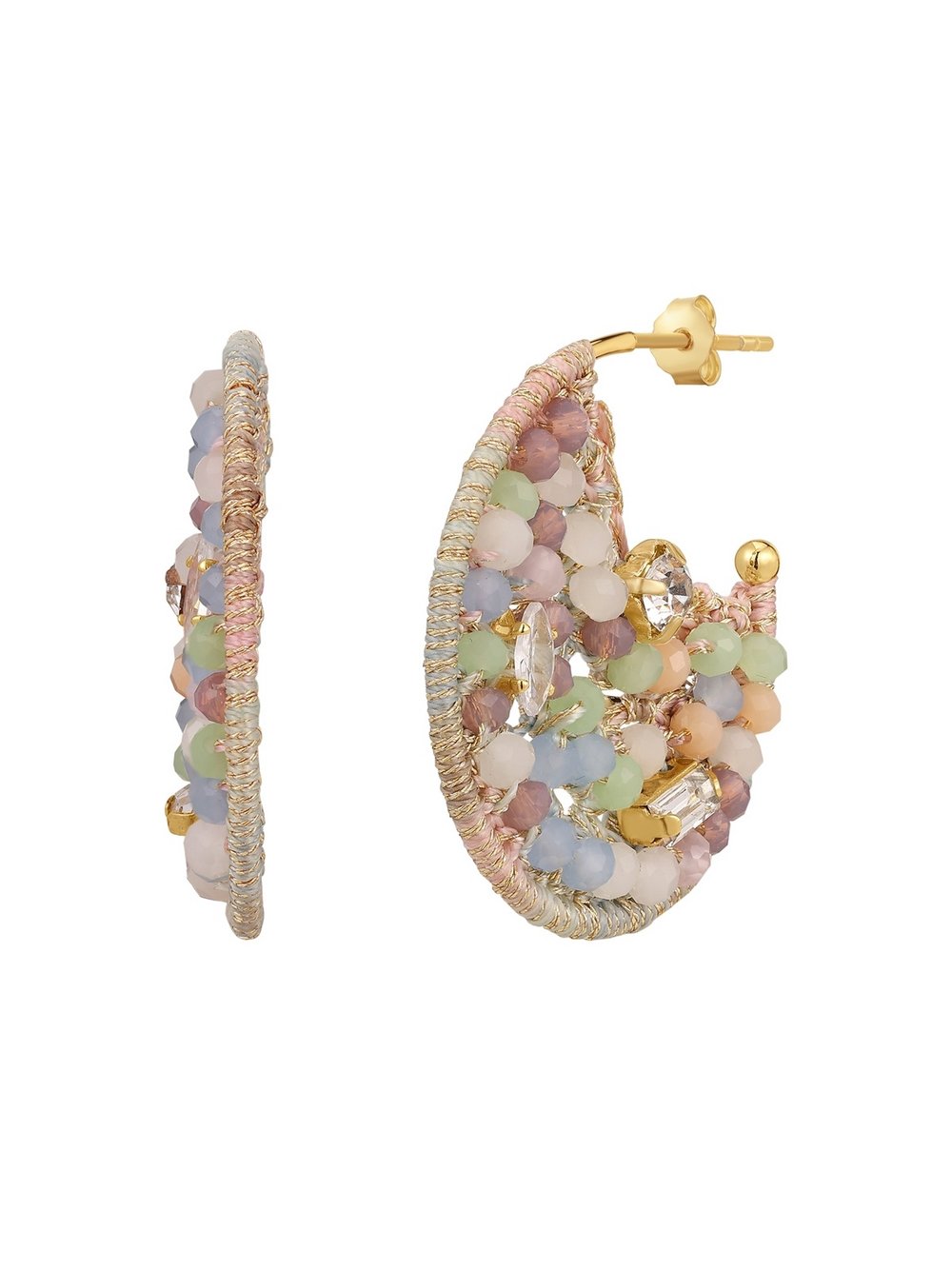 Yokoamii Creolen Damen Messing