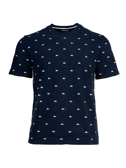 Lacoste T-Shirt 1er Pack Herren Baumwolle gemustert