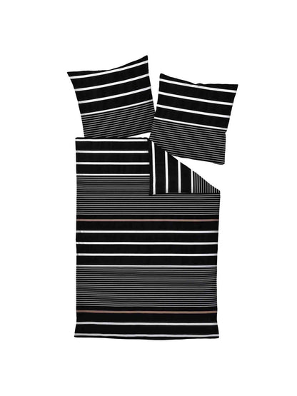 Janine Bettwäsche 1er Pack Damen Baumwolle gestreift