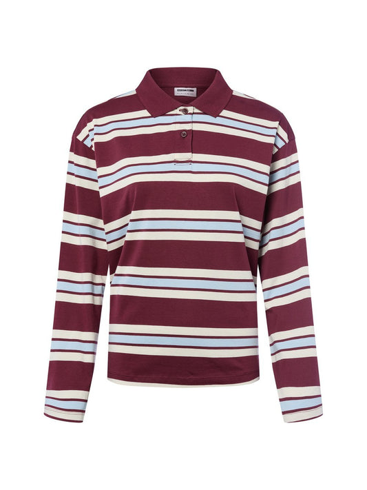 Noisy May Poloshirt Damen Baumwolle gestreift