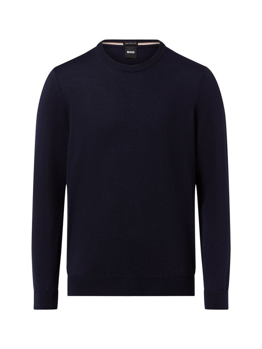 BOSS Schurwoll-Pullover Herren Schurwolle