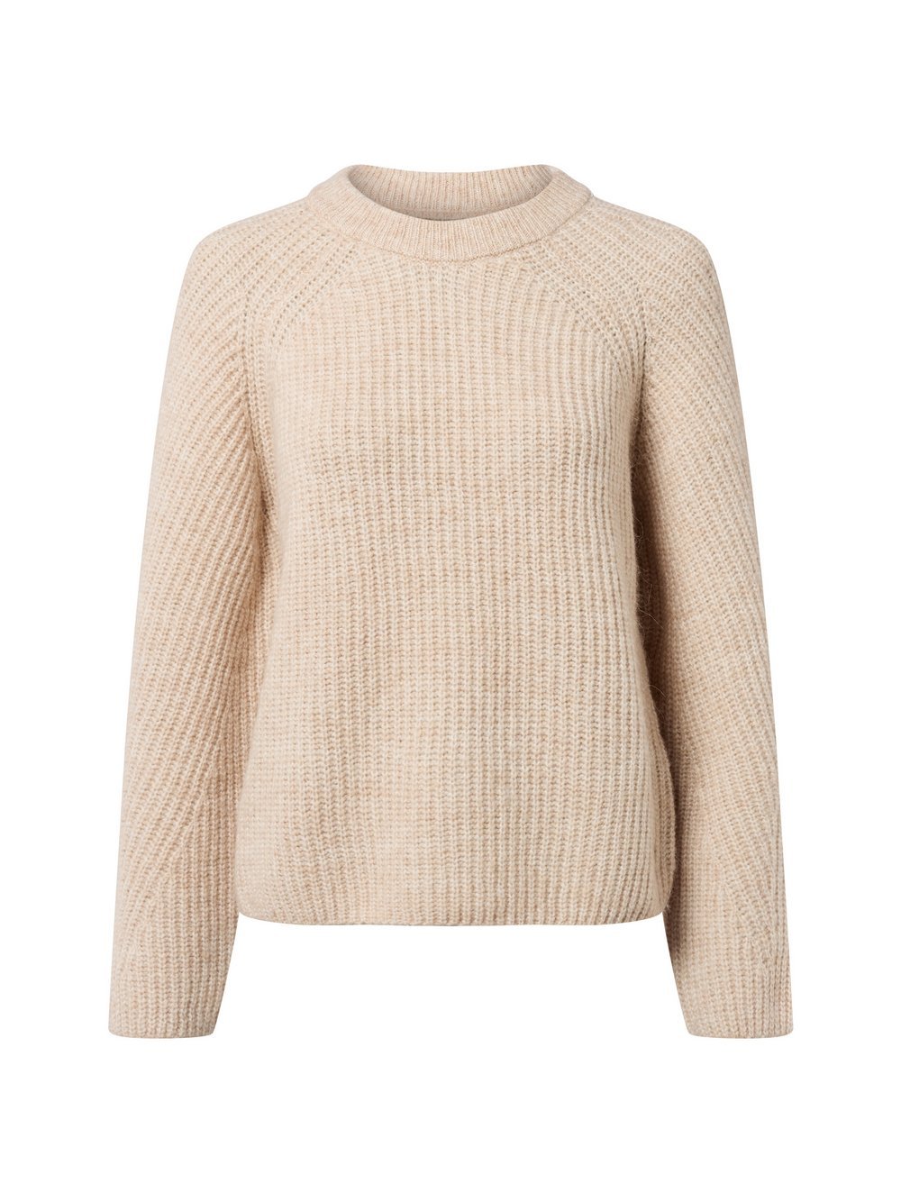 Nümph Strickpullover mit Alpaka-Anteil Damen Grobstrick meliert