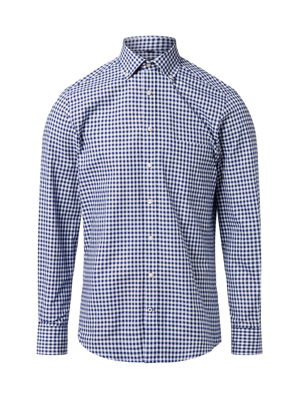 Nils Sundström Freizeithemd Herren Regular Fit Baumwolle kariert