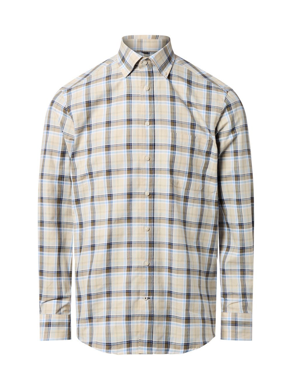 Nils Sundström Freizeithemd Herren Regular Fit Baumwolle kariert