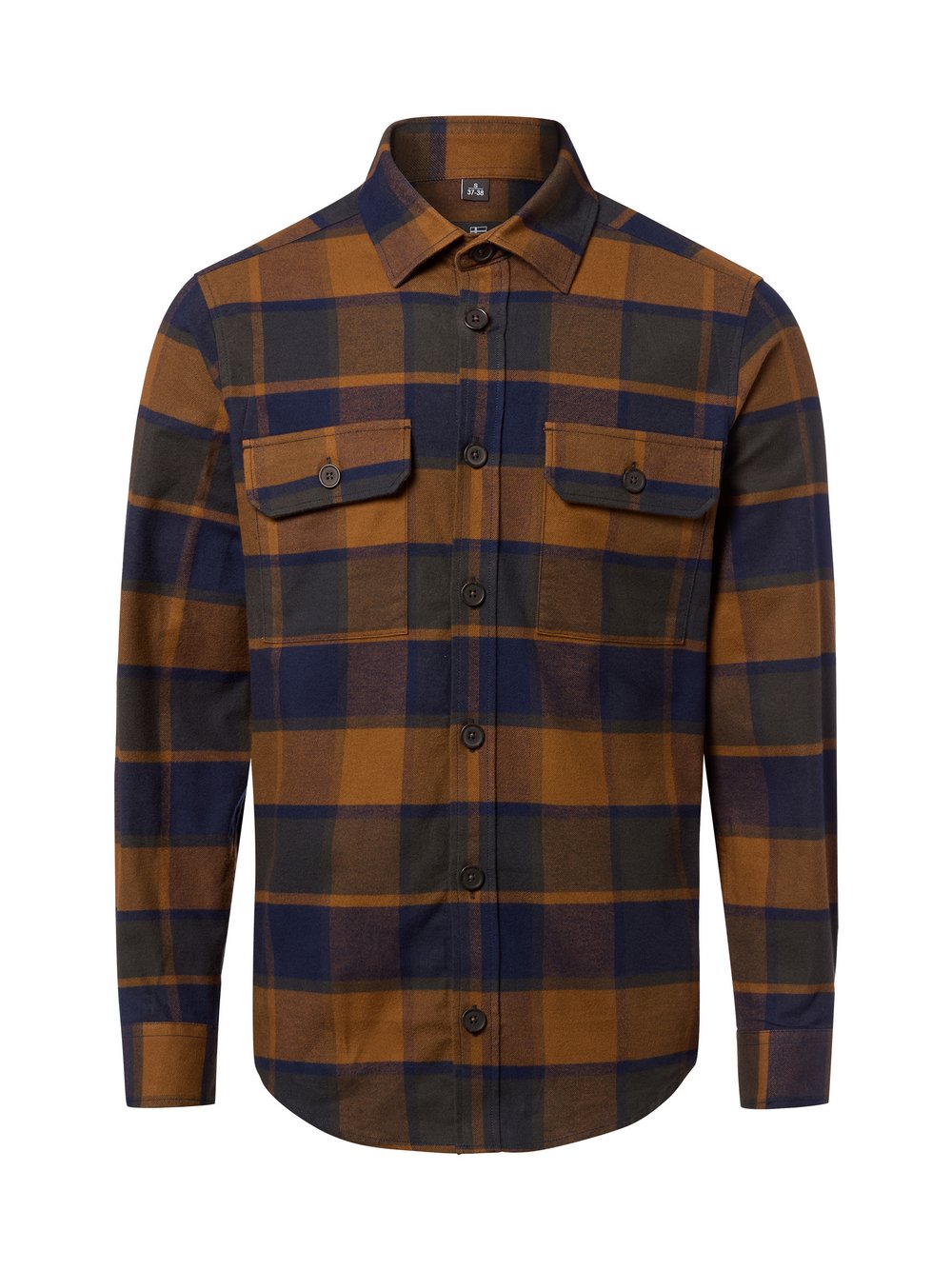 Nils Sundström Freizeithemd Herren Regular Fit Baumwolle kariert