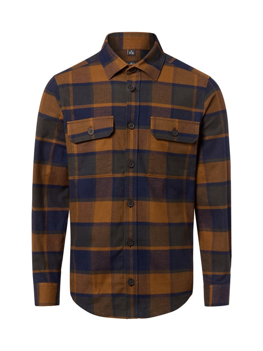 Nils Sundström Freizeithemd Herren Regular Fit Baumwolle kariert