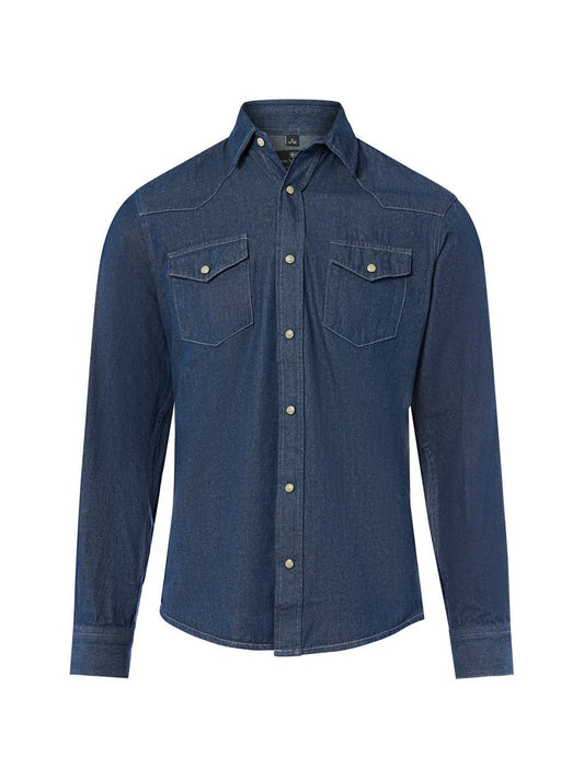 Finshley & Harding Jeanshemd Herren Regular Fit Baumwolle