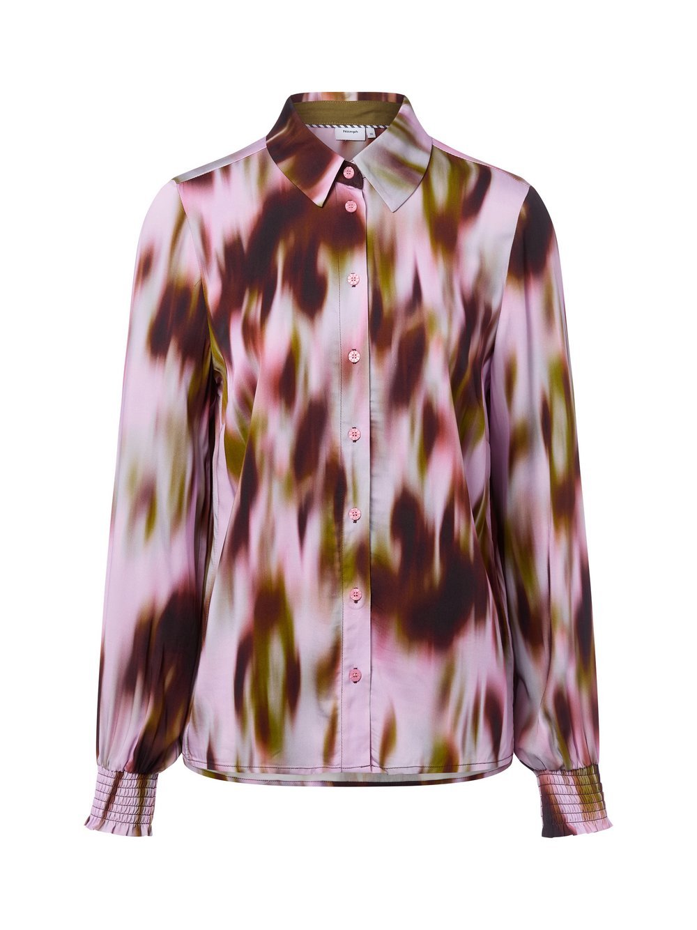 Nümph Hemdbluse Damen Satin gemustert