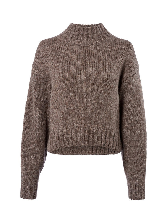 Marc Cain Strickpullover mit Alpaka-Anteil Damen Grobstrick meliert