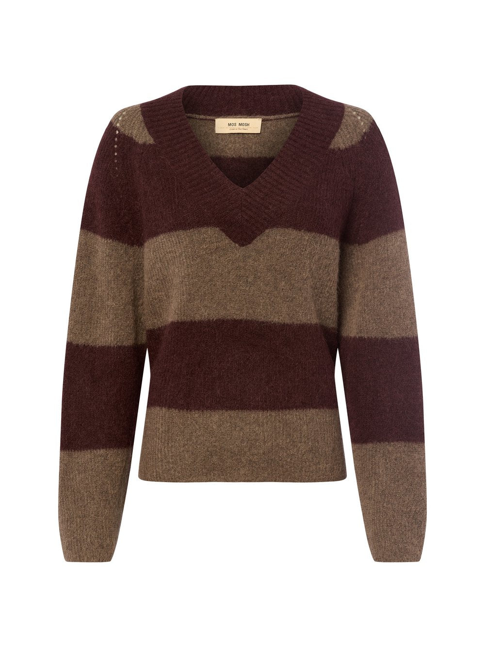 MOS MOSH Strickpullover mit Alpaka-Anteil Damen Wolle gestreift