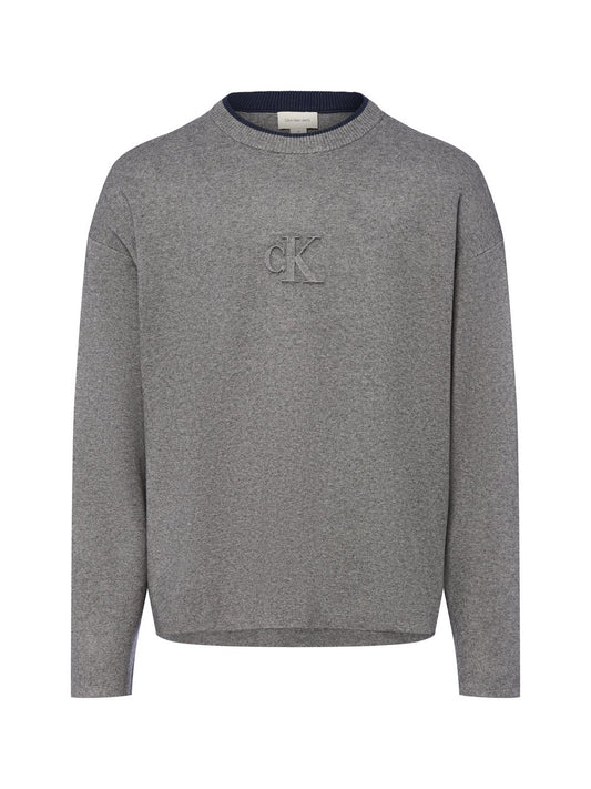 Calvin Klein Jeans Strickpullover Herren Feinstrick meliert