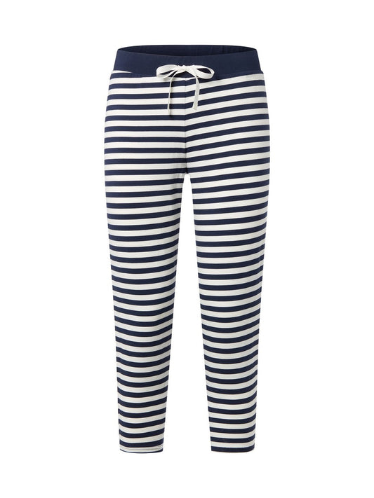 SKINY Pyjama-Hose Damen Baumwolle gestreift