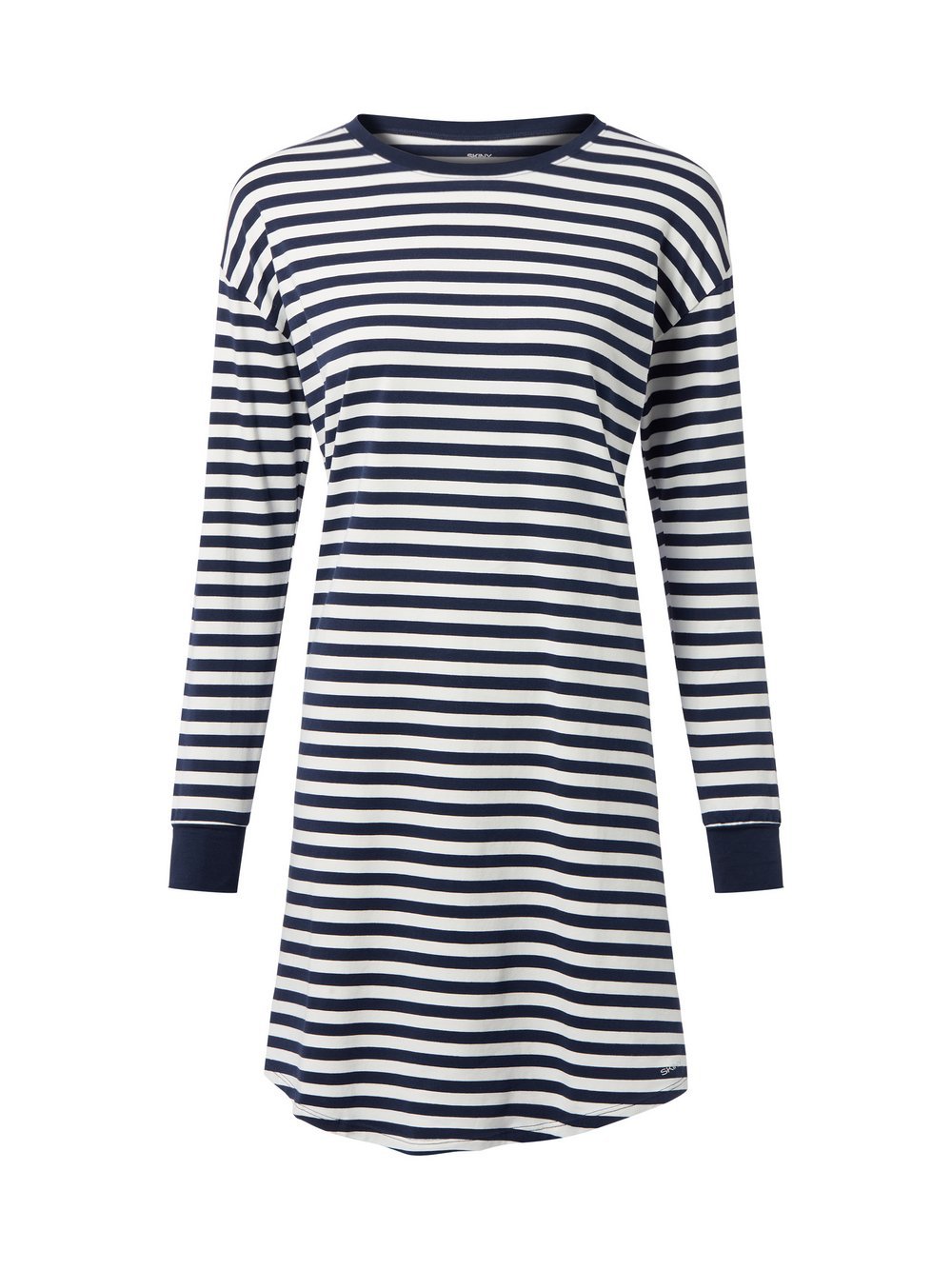 SKINY Pyjama-Shirt Damen Baumwolle gestreift