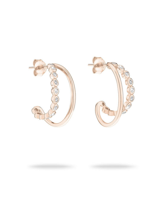 Tamaris Ohrringe Damen Sterlingsilber roségold