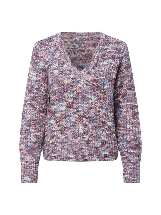 Vila Wendepullover Damen Grobstrick meliert