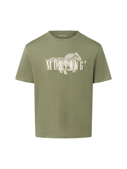 Mustang T-Shirt Herren Baumwolle bedruckt