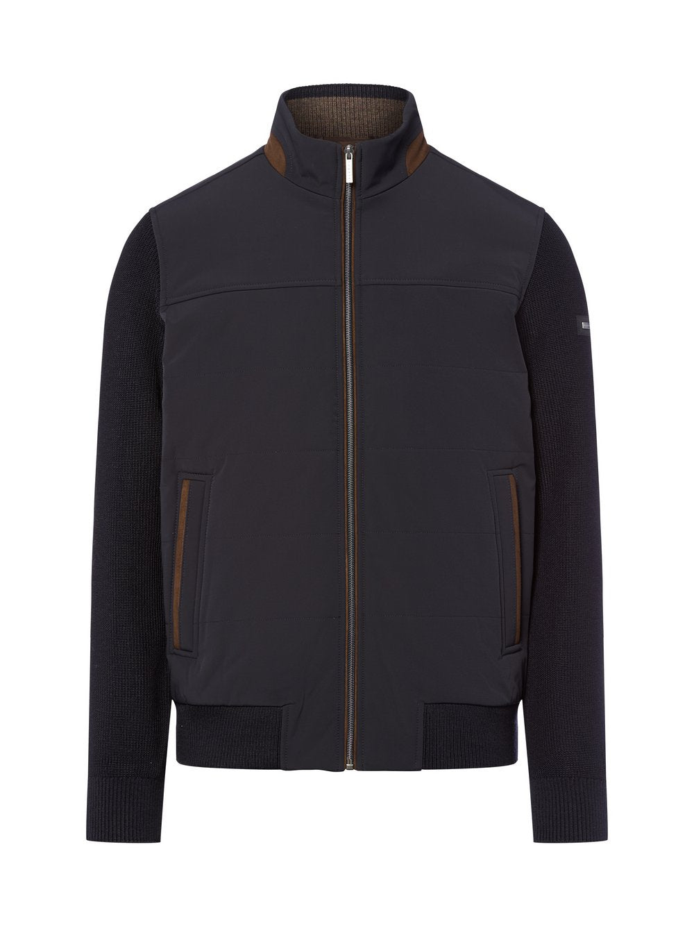 Bugatti Strickjacke mit Wollanteil Herren Polyamid