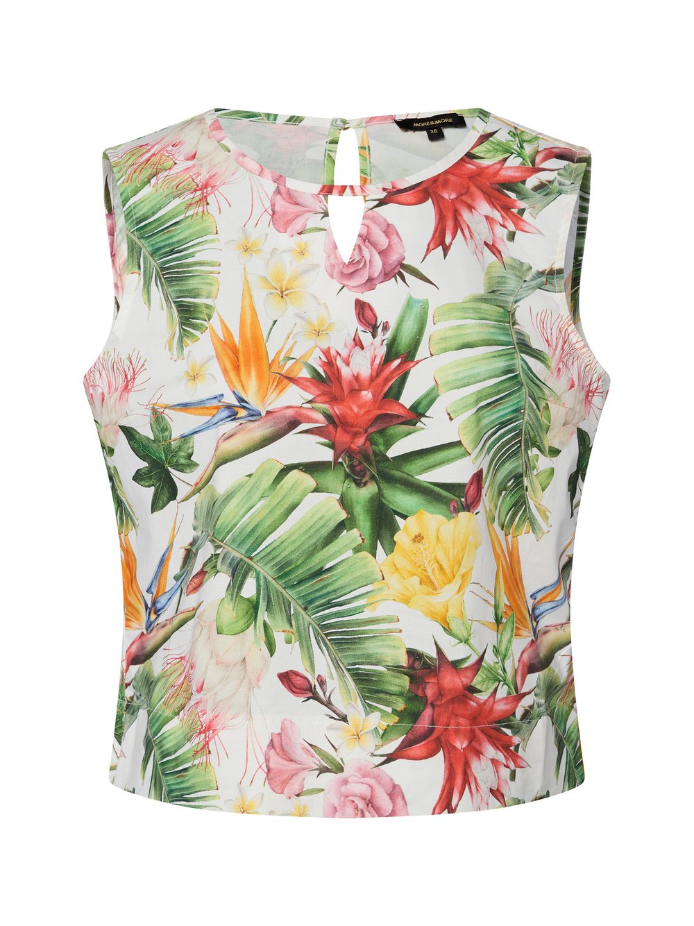 More & More Blusentop Damen Baumwolle bedruckt