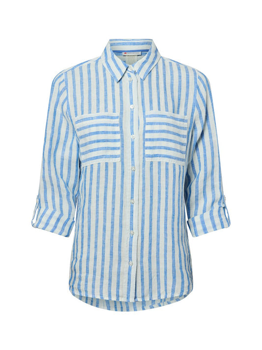 Street One Leinenbluse Damen gestreift