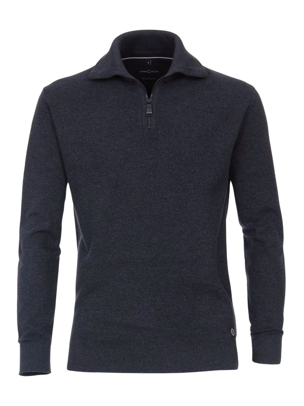 CASAMODA Pullover Herren Baumwolle meliert