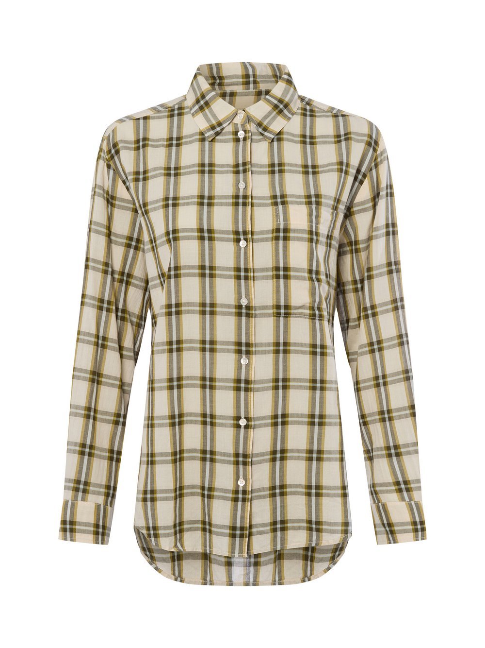 Marc O'Polo Hemdbluse Damen Baumwolle kariert