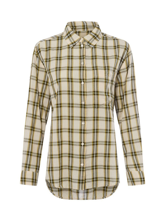 Marc O'Polo Hemdbluse Damen Baumwolle kariert