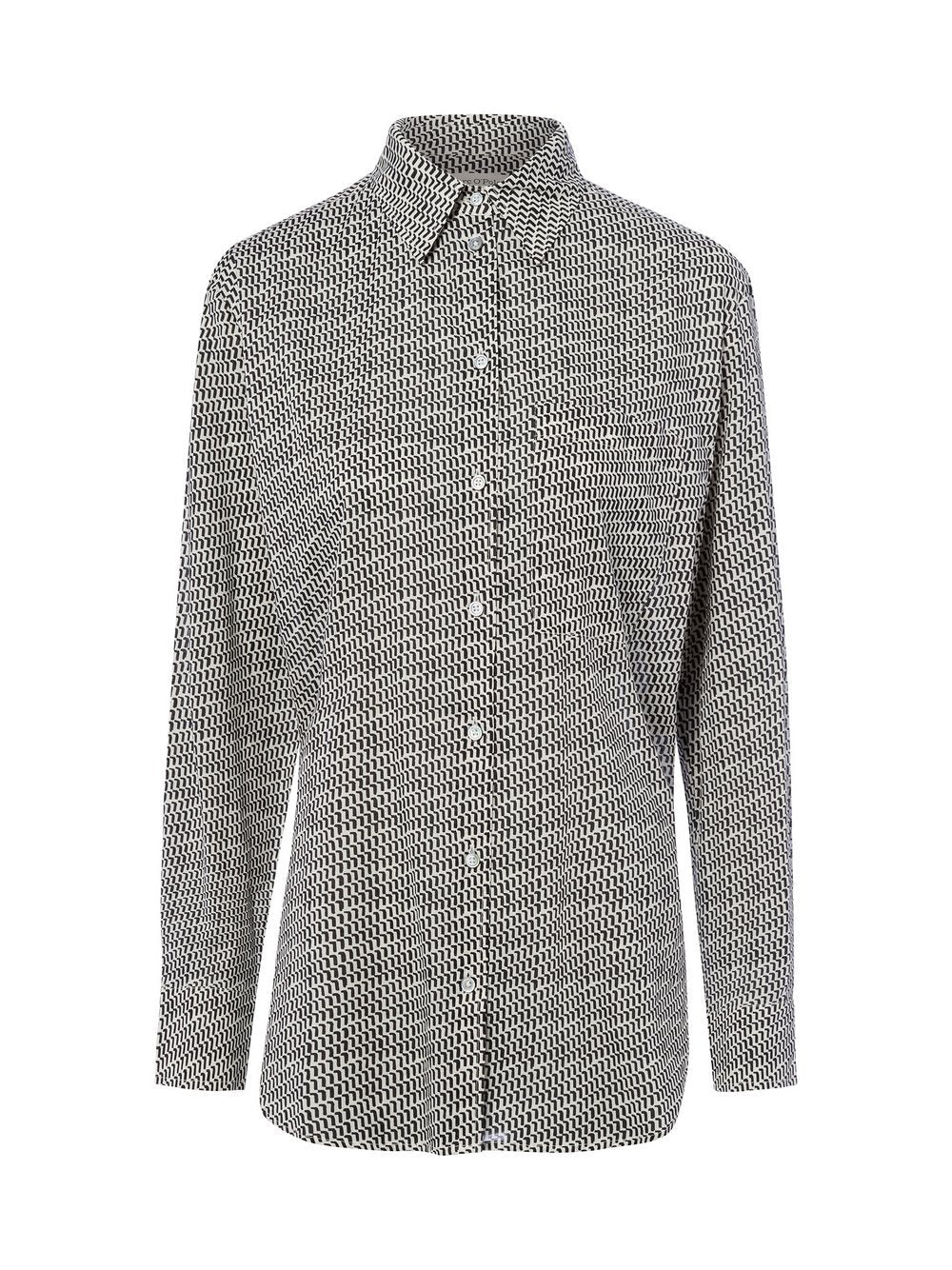 Marc O'Polo Hemdbluse Damen Baumwolle gemustert