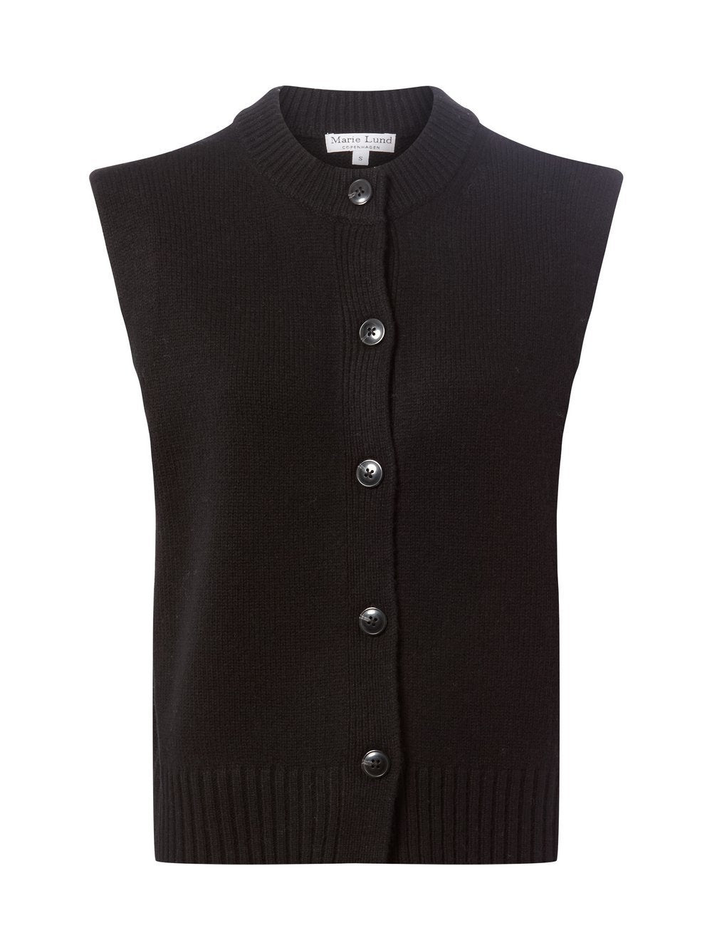 Marie Lund Strickweste aus Merinowolle Damen meliert
