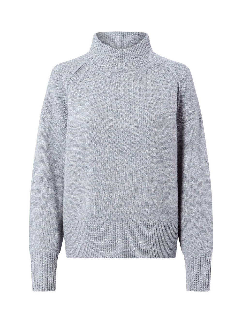 Marie Lund Pullover aus Merinowolle Damen Feinstrick meliert
