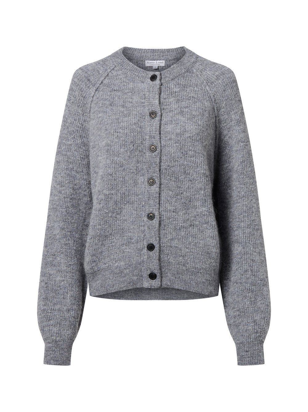 Marie Lund Strickjacke mit Wolle und Alpaka Damen meliert