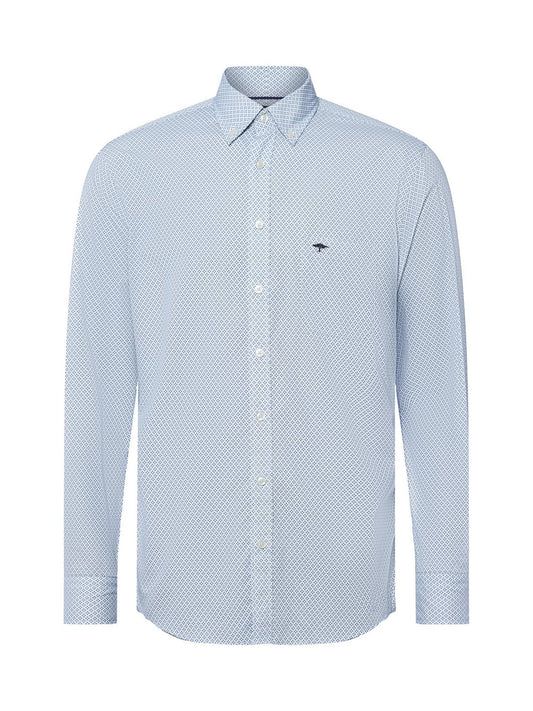 Fynch-Hatton Hemd Herren Regular Fit Baumwolle gemustert